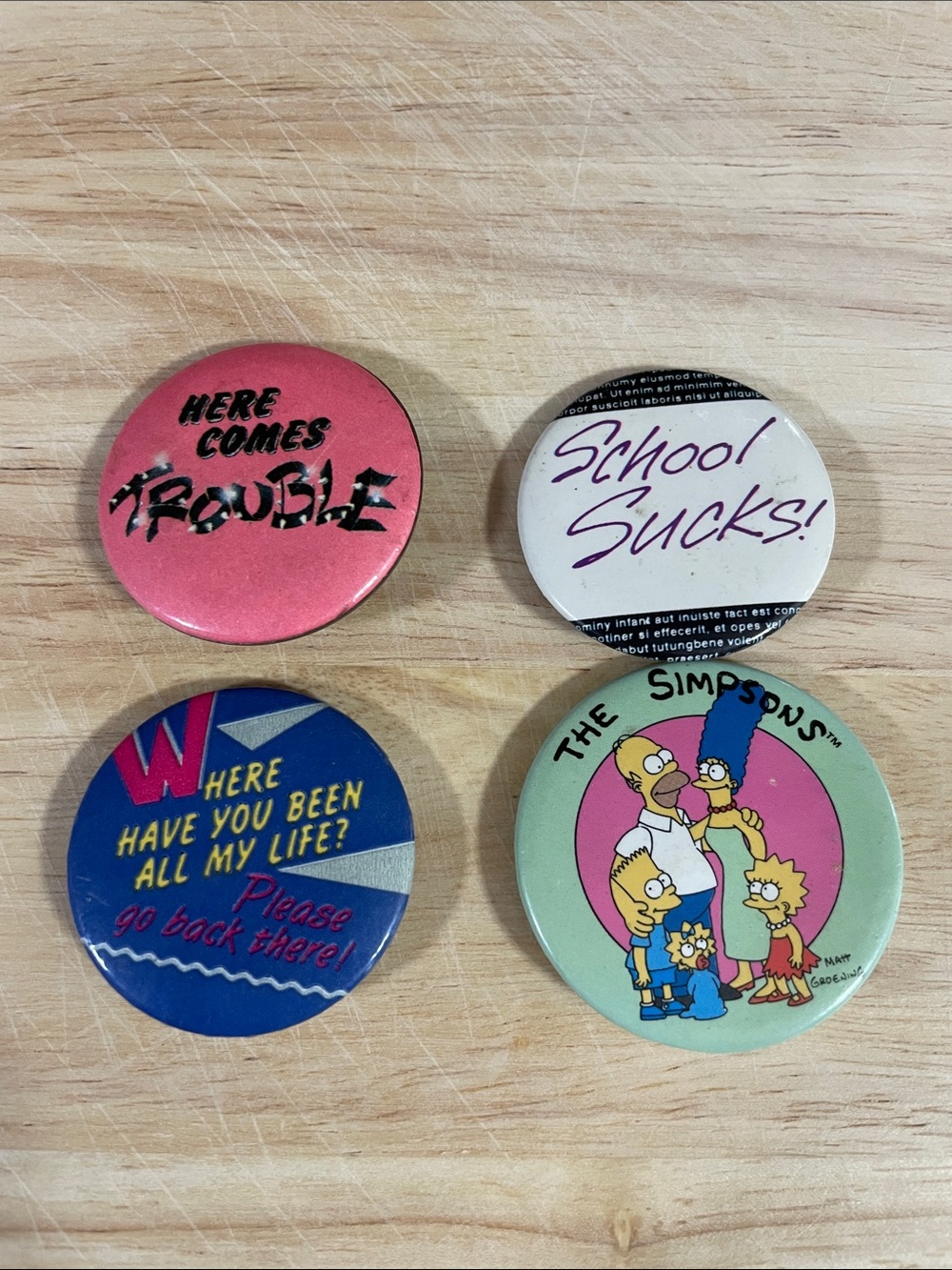 Vintage buttons bundle of 4